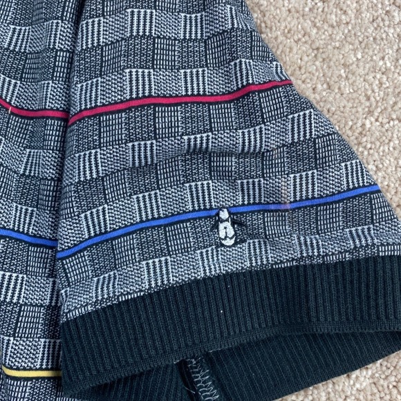 Vintage 90s Grand Slam Polo‎ Shirt XL Gray Striped Golf Casual Men's Penguin - Picture 4 of 8